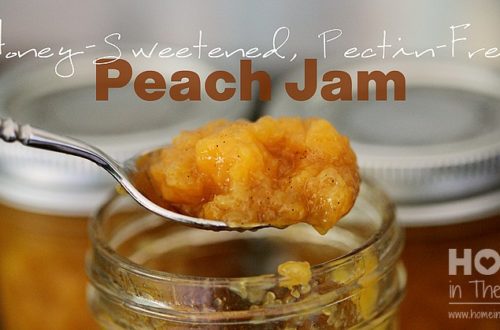 Honey-Sweetened, Pectin-Free Peach Jam | HomeInTheShire.com