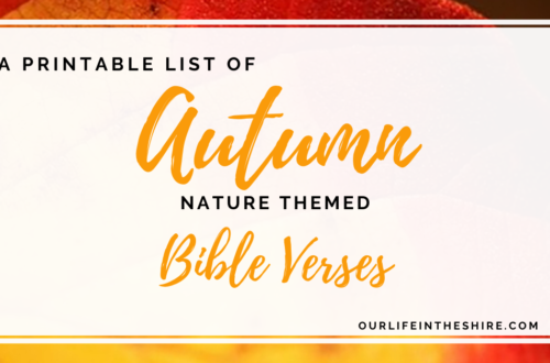 Fall Nature Related Bible Verses