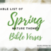 Spring Nature Related Bible Verses