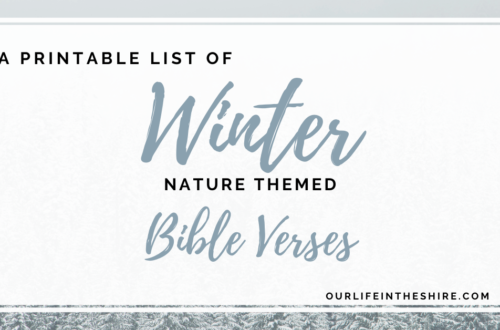 Winter Nature Related Bible Verses