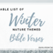 Winter Nature Related Bible Verses