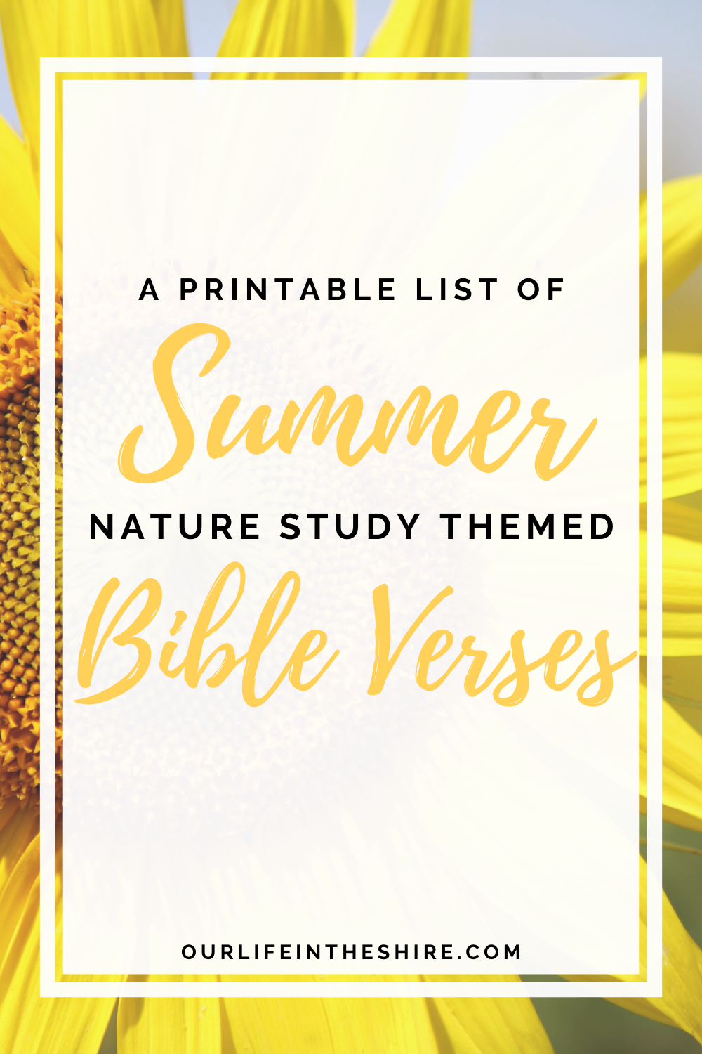 Summer Nature Related Bible Verses