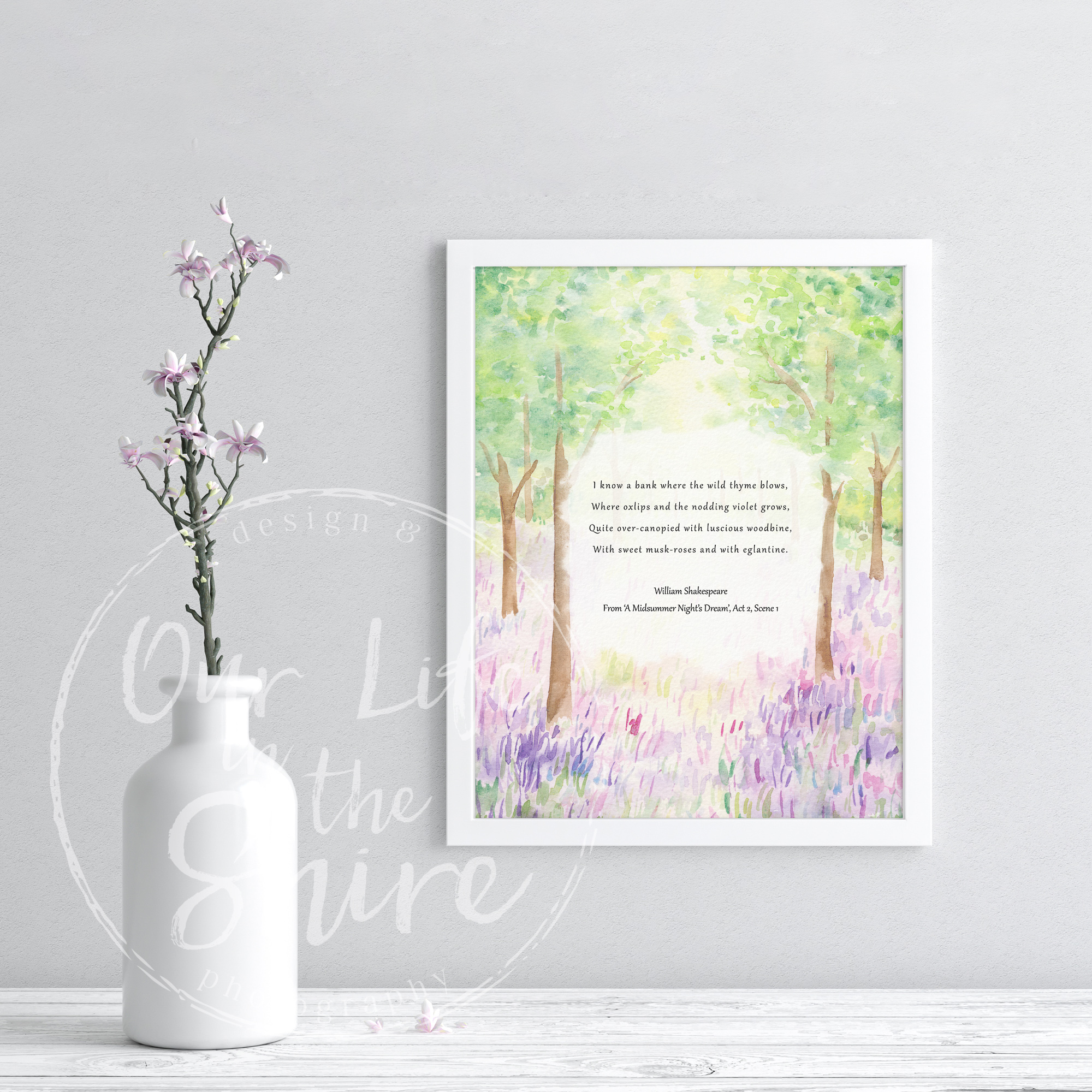 Spring Nature Poem Printable Artwork