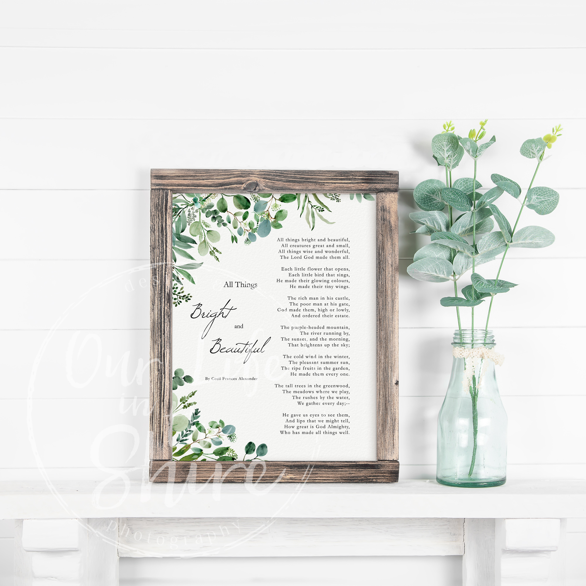 Summer Nature Poem Printable Artwork