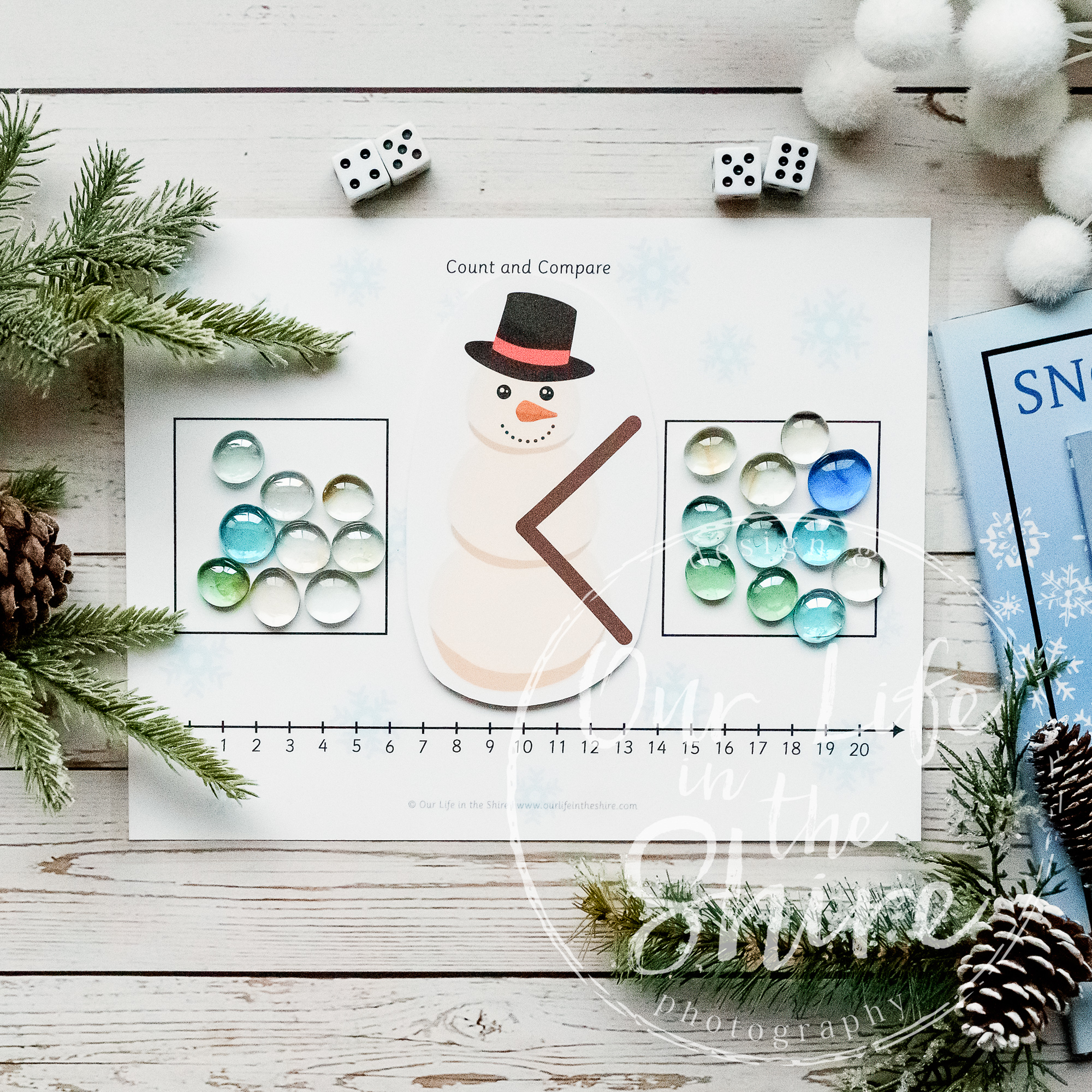 Snowman Math 0-20 | Homeschool Printable Activity