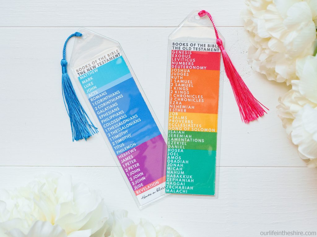 Books of the Bible bookmarks for kids